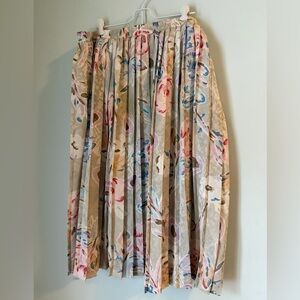 Vintage 80’s Andrea Gayle floral skirt and matching scarf, Size L